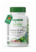 Vitamin K2 200µg Mit D3 10000 I.E. (90 Kapseln)