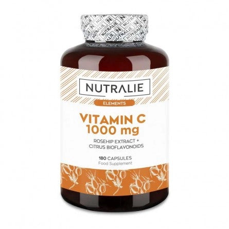 Vitamin C 1000 Mg High Strength Vegan per Dose | Contributes to the Normal Function of the Immune System and Antioxydant with Bioflavonoids and