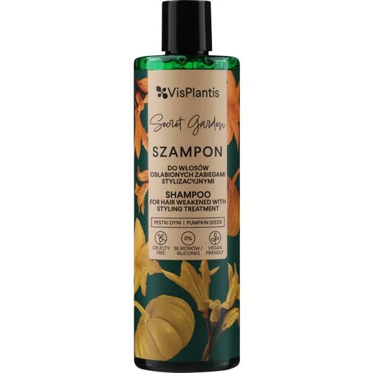 Vis Plantis Herbal Vital Care Pumpkin Seed Oil Shampoo for Weak and Damaged Hair 400 Ml