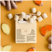 True Gum Vegan and Sugar Free Chewing Gum - Ginger & Turmeric 21g