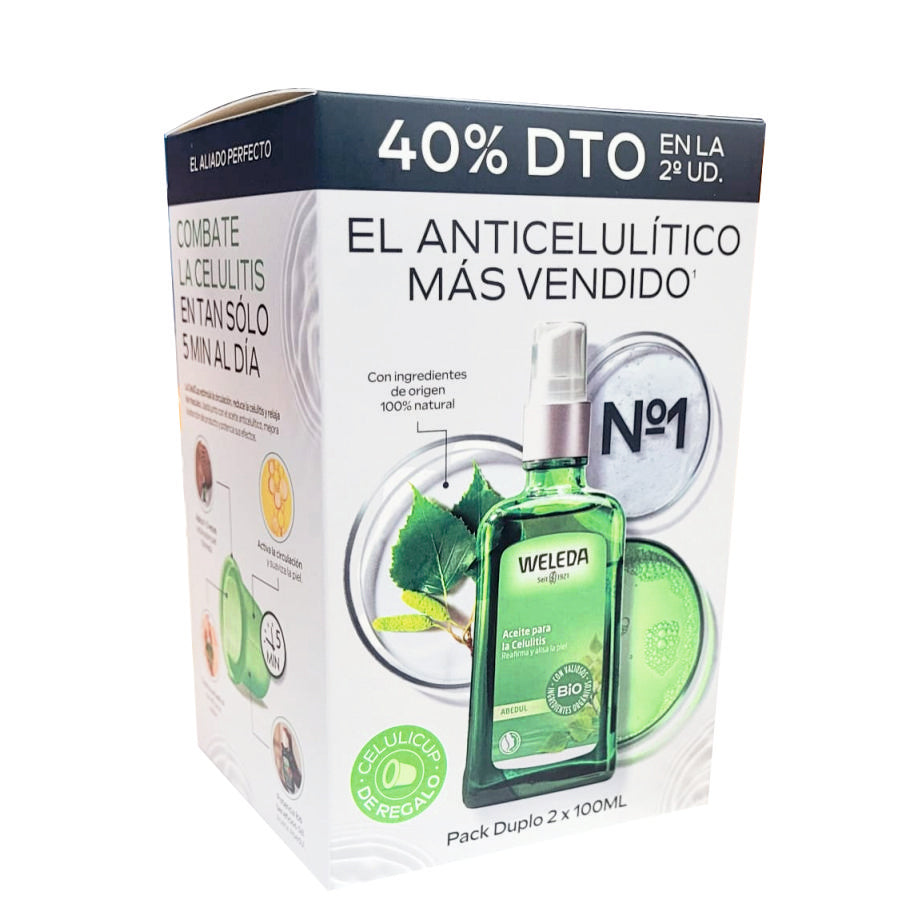 Weleda Tratamiento Anticelultico Aceite Abedul 2x100 Ml  Duplo
