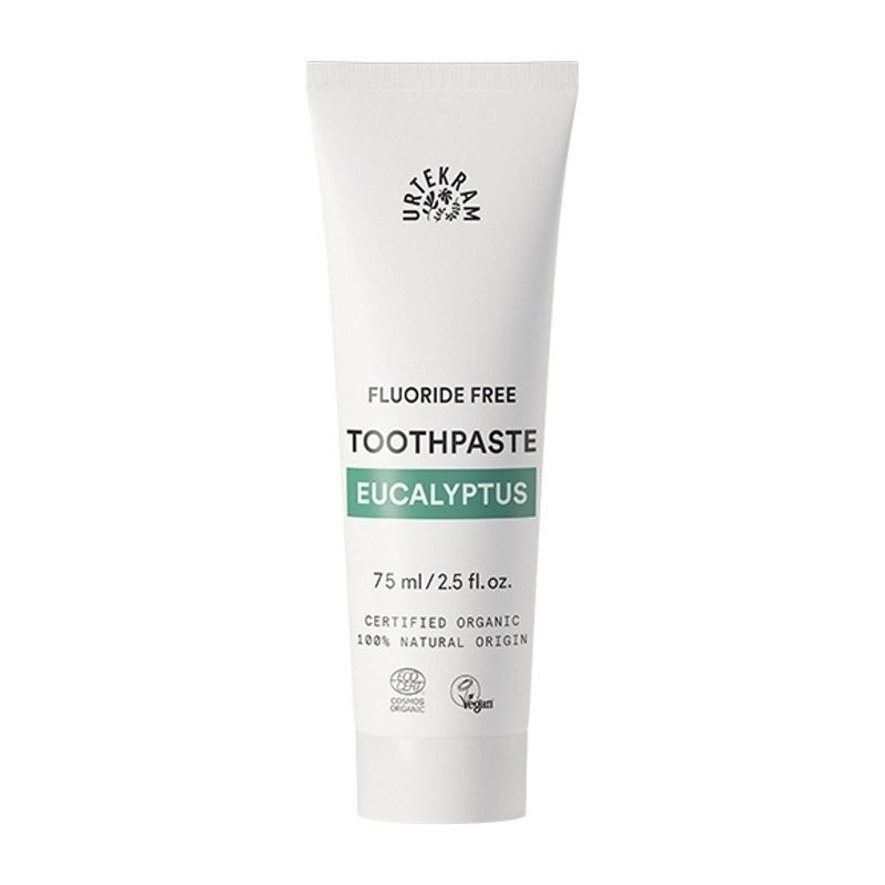 Urtekram Toothpaste - Eucalyptus - Refreshing 75 Ml, Vegan, Organic, Natural Origin