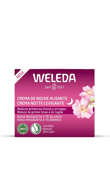 Weleda Crema De Noche Alisante Rosa Mosqueta Y Té Blanco