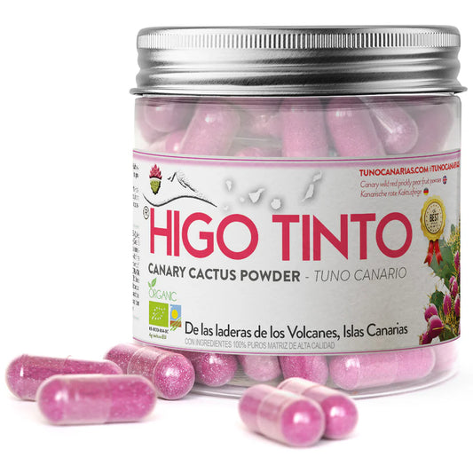 HIGO TINTO en cápsulas - Rico en Betalainas, Vitaminas y Minerales