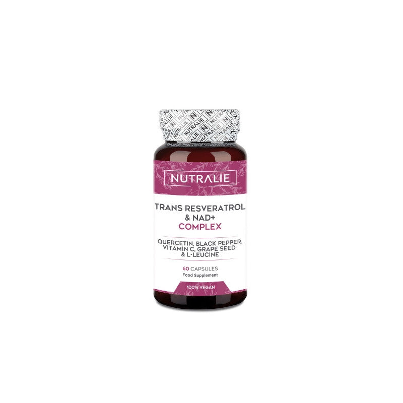 Nutralie Trans Resveratrol Y NAD+ Complex Antioxidante Y Antiedad 60 Cápsulas